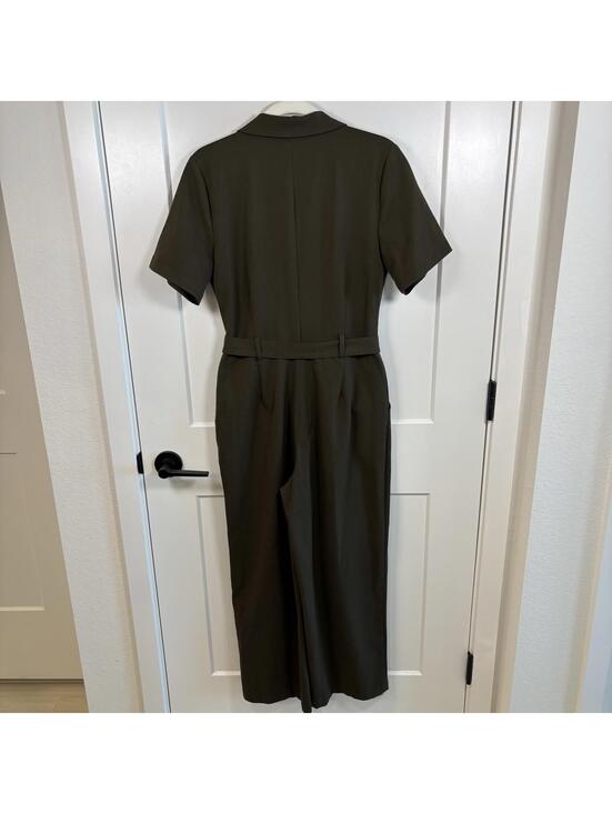 Reformation Terra Jumpsuit Olive Green Women’s Size 6 Office Workwear Wide Leg - Picture 4 of 8